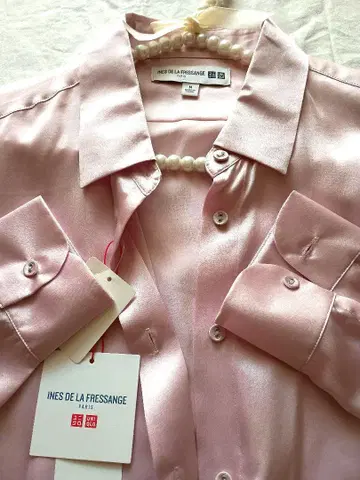 INES DE LA FRESSANGE 실크 블라우스 핑크 M