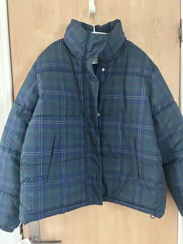 nemne store 체크 무늬 다운