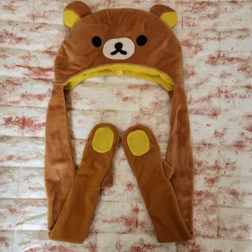 리락쿠마  따뜻한 모자 캡 의상 모자