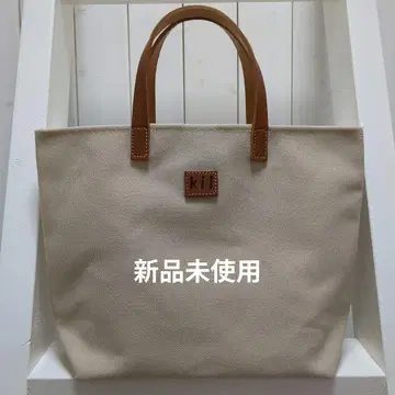 미사용 새상품 kii 공방 타카시마 캔버스 토트백 베이지