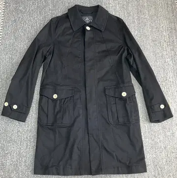 발 Bal 코튼 롱 코트 L 블랙