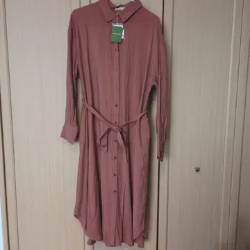 FREAK'S STORE 다크 핑크 셔츠 원피스 프리 사이즈