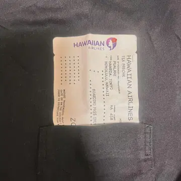 하와이안 항공 유니클로 T셔츠