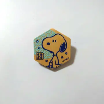 이케모리 소바 SNOOPY 스누피 콜라보 육각형 클립 새상품급