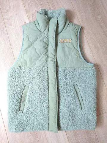 ROXY 다운 플리스 베스트 민트 그린