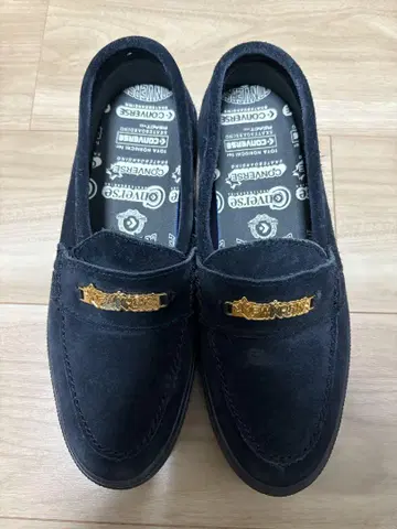 CONVERSE 스웨이드 로퍼 27cm 블랙