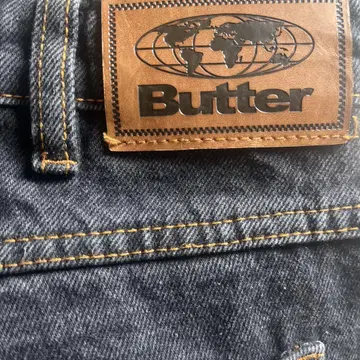 Butter gooos 블랙 데님 팬츠