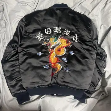 80s 코리안 재팬 빈티지 스카잔 수베니어 자켓 완품