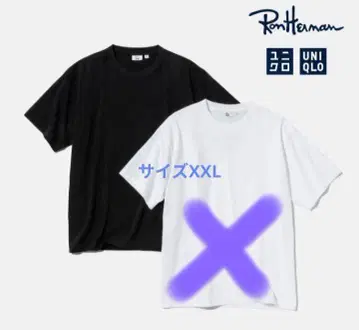새상품! 유니클로 론 헤르만 블랙 T셔츠 XXL