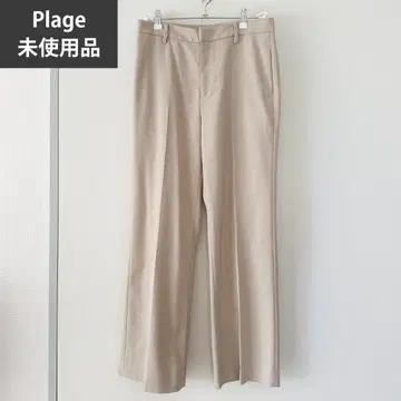 [ 미사용 ] Plage 울 센터 프레스 팬츠 슬랙스