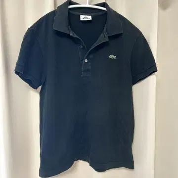 LACOSTE 블랙 피케 셔츠 사이즈 3