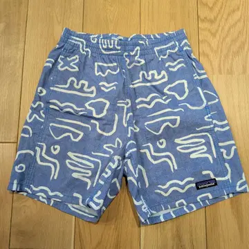 patagonia 하프 팬츠 XS 파랑 화이트