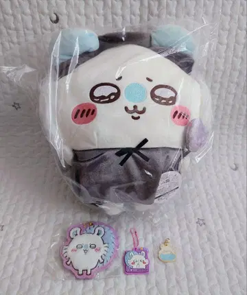 치이카와 (먼작귀) 운반해봐! BIG 봉제 인형 자수 키링 참 모몽가