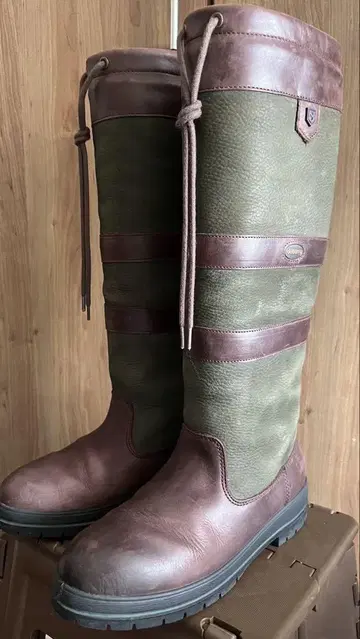 45R Dubarry 롱 부츠 카키 38