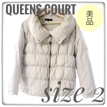 퀸즈 코트 QUEEN'S COURT 다운 자켓 아이보리 2