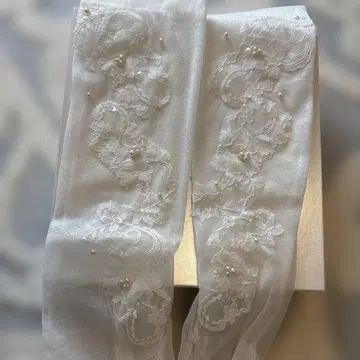 오간자 그로브 롱 타입 웨딩 그로브