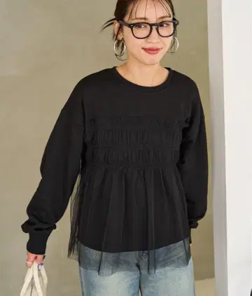 FREAK'S STORE 프릭스스토어 튤 개더 맨투맨
