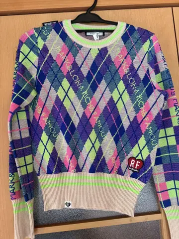 MARK&LONA 아가일 니트 스웨터 (새상품급)