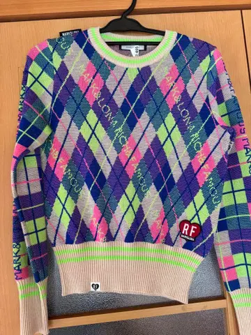 MARK&LONA 아가일 니트 스웨터 (새상품급)