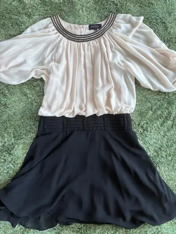 RUIRUE BOUTIQUE 반팔 원피스 S 파티 드레스