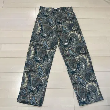 ETRO 페이즐리 무늬 스트레이트 데님 팬츠 사이즈 40