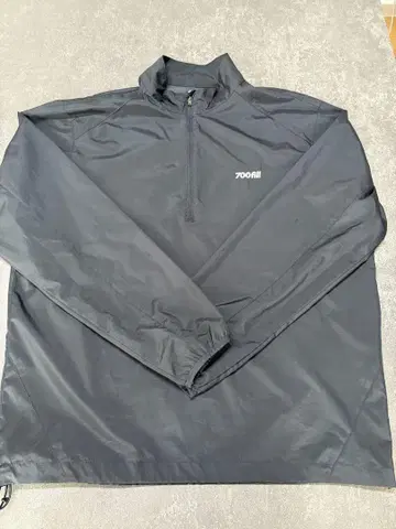 하자품 700 fill 블랙 하프 지퍼 자켓 L