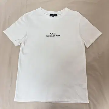 A.P.C. 화이트 T셔츠 xs 사이즈