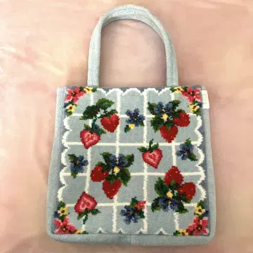 FEILER 스트로베리 필드 페일 블루 미니 백 미사용품