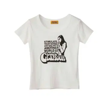 HYSTERIC GLAMOUR SMOKING GIRL 치비 셔츠