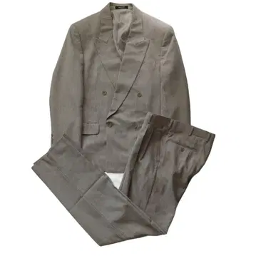 pierre cardin 베이지 더블 브레스트 수트 2턱 M 더블