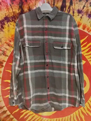 Eddie Bauer 체크 무늬 플란넬 셔츠 S/P