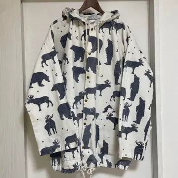 vintage 80s90s 미국제 미시건 러그 올 패턴 후드티 자켓