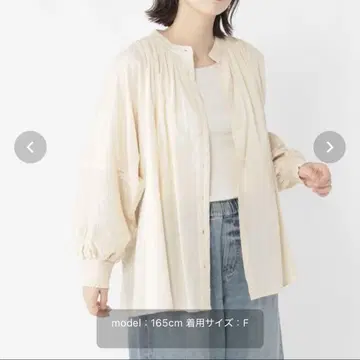 studio CLIP 부드러운 자수 블라우스
