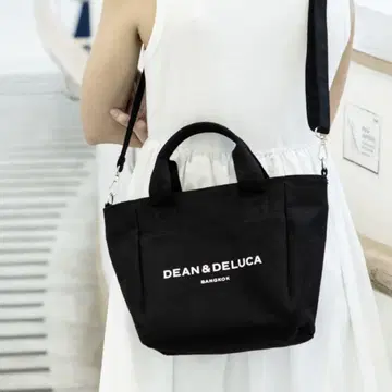 DEAN & DELUCA 방콕 한정판 토트백 블랙 숄더 스트랩 포함