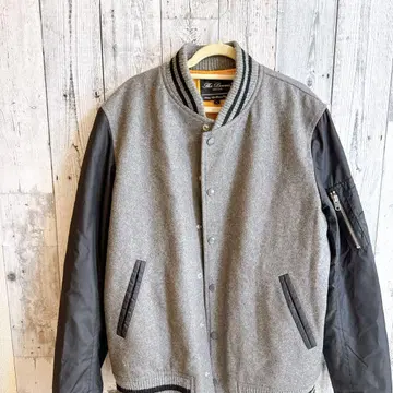 그레이/블랙 봄버 자켓
