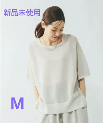 글로벌 워크 워셔블 메쉬 라메 풀오버 탱크 M 사이즈