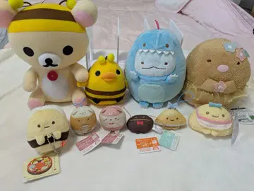 1일 한정 가격 인하! 리락쿠마 스미코구라시 봉제 인형 묶음 판매