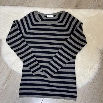 JOHN SMEDLEY 별 니트 보더 스트라이프 긴팔 T 38
