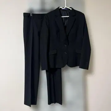새상품급.LES MUES 슈퍼100's 프리미엄 블랙 수트 셋업 LL