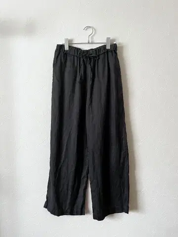 무인양품 린넨 워싱 이지 와이드 팬츠