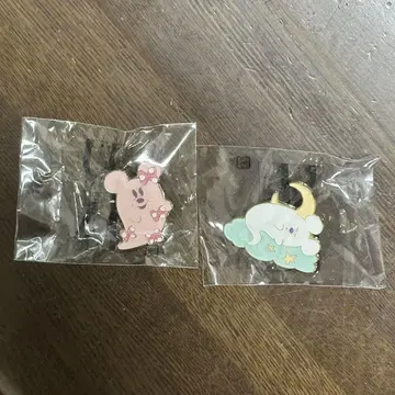 디즈니 할로윈 핀 배지 2개 세트