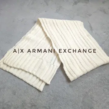 최종 ] 아르마니 익스체인지 머플러 두꺼운 원단 화이트