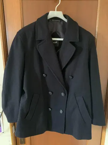 Gloverall 네이비 피 코트 GB 42