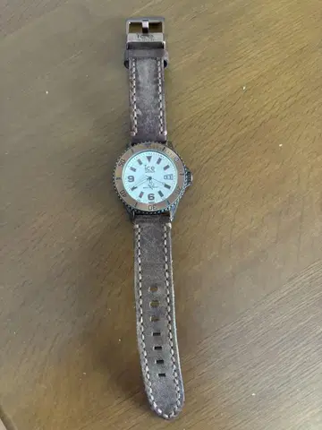 ICE WATCH 아날로그 손목시계 화이트/브라운