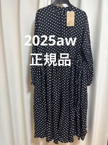 BEARDSLEY 도트 개더 원피스 2025aw
