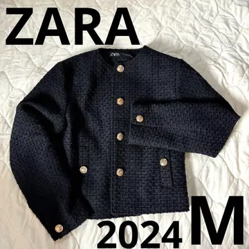 ZARA 노카라 자켓 M 블랙 2024년 구매
