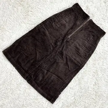 셰어파크 코듀로이 플레어 스커트 종아리 기장 슬릿 하이웨스트 S