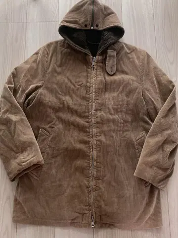 60s~70s 빈티지 코듀로이 보아 블루종 브라운 L~XL