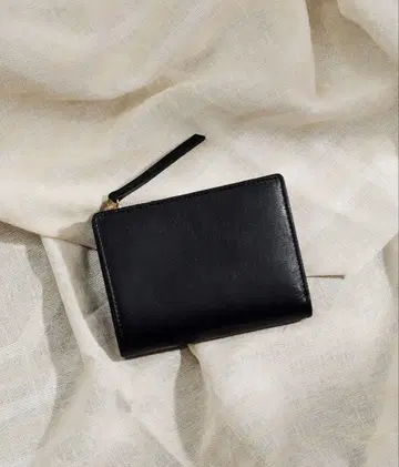 A_W 소가죽 접이식 지갑 블랙