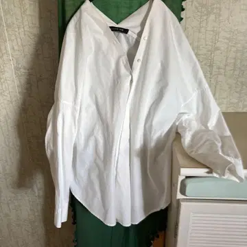 [ mizuiroind ] 스키퍼 셔츠 블라우스 오버 셔츠 넥 풀림